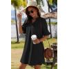 image:imageZeagoo Summer Dresses for Women 2026 V Neck Ruffle Sleeve Casual Shift Dress Hawaiian Sundress Beach Vacation ClothesBlack