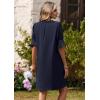image:imageZeagoo Summer Dresses for Women 2026 V Neck Ruffle Sleeve Casual Shift Dress Hawaiian Sundress Beach Vacation ClothesBlue