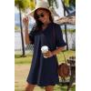 image:imageZeagoo Summer Dresses for Women 2026 V Neck Ruffle Sleeve Casual Shift Dress Hawaiian Sundress Beach Vacation ClothesBlue
