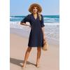 image:imageZeagoo Summer Dresses for Women 2026 V Neck Ruffle Sleeve Casual Shift Dress Hawaiian Sundress Beach Vacation ClothesBlue