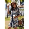 image:imageZeagoo Summer Dresses for Women 2026 V Neck Ruffle Sleeve Casual Shift Dress Hawaiian Sundress Beach Vacation ClothesBlue Gradient