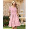 image:imageZeagoo Women Summer Dress 2026 Short Sleeve Aline Mini Dresses with Pockets Casual Swing Tshirt Dress Vocation Beach SundressJh589