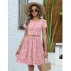 image:imageZeagoo Women Summer Dress 2026 Short Sleeve Aline Mini Dresses with Pockets Casual Swing Tshirt Dress Vocation Beach SundressJh589