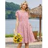 image:imageZeagoo Women Summer Dress 2026 Short Sleeve Aline Mini Dresses with Pockets Casual Swing Tshirt Dress Vocation Beach SundressJh589