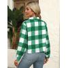 image:imageZeagoo Flannels for Women Cropped Shacket Jacket Fashion Plaid Button Down Shirt 2026 Fall Coat TopsGw22