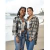 image:imageZeagoo Flannels for Women Cropped Shacket Jacket Fashion Plaid Button Down Shirt 2026 Fall Coat TopsYdl4