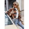 image:imageZeagoo Flannels for Women Cropped Shacket Jacket Fashion Plaid Button Down Shirt 2026 Fall Coat TopsYdl8