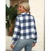 image:imageZeagoo Flannels for Women Cropped Shacket Jacket Fashion Plaid Button Down Shirt 2026 Fall Coat TopsZgw19