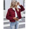 image:imageZeagoo Flannels for Women Cropped Shacket Jacket Fashion Plaid Button Down Shirt 2026 Fall Coat TopsZgz383
