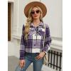 image:imageZeagoo Flannels for Women Cropped Shacket Jacket Fashion Plaid Button Down Shirt 2026 Fall Coat TopsZgz663