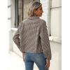image:imageZeagoo Flannels for Women Cropped Shacket Jacket Fashion Plaid Button Down Shirt 2026 Fall Coat TopsZjh459