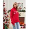 image:imageZeagoo Womens Turtleneck Sweater 2026 Fall Winter Chunky Knitted Pullover High Low Hem Trendy Basic Jumper TopChristmas Letter