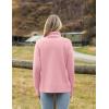 image:imageZeagoo Womens Turtleneck Sweater 2026 Fall Winter Chunky Knitted Pullover High Low Hem Trendy Basic Jumper TopPink