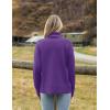 image:imageZeagoo Womens Turtleneck Sweater 2026 Fall Winter Chunky Knitted Pullover High Low Hem Trendy Basic Jumper TopPurple