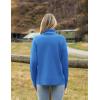 image:imageZeagoo Womens Turtleneck Sweater 2026 Fall Winter Chunky Knitted Pullover High Low Hem Trendy Basic Jumper TopSky Blue