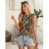 image:imageZeagoo Summer Tank Top for Women 2026 Pleated High Neck Tops Loose Fit Flowy Dressy Tunic Sleeveless ShirtsBboho Floral