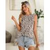 image:imageZeagoo Summer Tank Top for Women 2026 Pleated High Neck Tops Loose Fit Flowy Dressy Tunic Sleeveless ShirtsBsf154