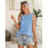 image:imageZeagoo Summer Tank Top for Women 2026 Pleated High Neck Tops Loose Fit Flowy Dressy Tunic Sleeveless ShirtsBxh41