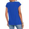 image:imageZeagoo Womens Tops Summer Casual Cap Sleeve Tshirts Shirts Business Dressy Spring Fashion Outfits Trendy ClothesBlue