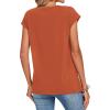 image:imageZeagoo Womens Tops Summer Casual Cap Sleeve Tshirts Shirts Business Dressy Spring Fashion Outfits Trendy ClothesOrange