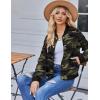 image:imageZeagoo Bomber Jacket Women Varsity Casual Button Down Lightweight 2026 Spring Fashion Short School Outfits with PocketsArmy Camo