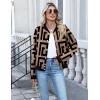 image:imageZeagoo Bomber Jacket Women Varsity Casual Button Down Lightweight 2026 Spring Fashion Short School Outfits with PocketsGeometric
