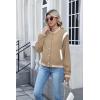 image:imageZeagoo Bomber Jacket Women Varsity Casual Button Down Lightweight 2026 Spring Fashion Short School Outfits with PocketsKhaki Striped