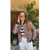image:imageZeagoo Bomber Jacket Women Varsity Casual Button Down Lightweight 2026 Spring Fashion Short School Outfits with PocketsLeopard
