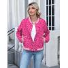 image:imageZeagoo Bomber Jacket Women Varsity Casual Button Down Lightweight 2026 Spring Fashion Short School Outfits with PocketsLeopard Pink