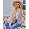 image:imageZeagoo Bomber Jacket Women Varsity Casual Button Down Lightweight 2026 Spring Fashion Short School Outfits with PocketsPink