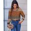 image:imageZeagoo Button Down Shirts for Women Dressy Floral Printed Long Sleeve Blouse Business Casual Work TopsJh398