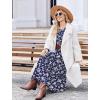 image:imageZeagoo Long Sleeve Dresses for Women 2026 Fall Winter Casual Flowy ALine Boho Midi Party Long Dress with PocketsBlue Sprigs
