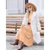 image:imageZeagoo Long Sleeve Dresses for Women 2026 Fall Winter Casual Flowy ALine Boho Midi Party Long Dress with PocketsCamel