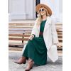 image:imageZeagoo Long Sleeve Dresses for Women 2026 Fall Winter Casual Flowy ALine Boho Midi Party Long Dress with PocketsDark Green