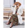 image:imageZeagoo Long Sleeve Dresses for Women 2026 Fall Winter Casual Flowy ALine Boho Midi Party Long Dress with PocketsEthnic Style
