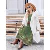 image:imageZeagoo Long Sleeve Dresses for Women 2026 Fall Winter Casual Flowy ALine Boho Midi Party Long Dress with PocketsGreen Print