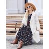 image:imageZeagoo Long Sleeve Dresses for Women 2026 Fall Winter Casual Flowy ALine Boho Midi Party Long Dress with PocketsNavy Floral
