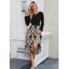 image:imageZeagoo Long Sleeve Dresses for Women 2026 Fall Winter Casual Flowy ALine Boho Midi Party Long Dress with PocketsPat2