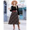 image:imageZeagoo Long Sleeve Dresses for Women 2026 Fall Winter Casual Flowy ALine Boho Midi Party Long Dress with PocketsPat4