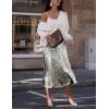 image:imageZeagoo Skirts for Women High Waist Skirt Elegant Midi Skirt SatinAn445