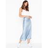 image:imageZeagoo Skirts for Women High Waist Skirt Elegant Midi Skirt SatinBaby Blue