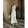 image:imageZeagoo Skirts for Women High Waist Skirt Elegant Midi Skirt SatinDh1018