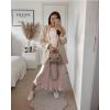 image:imageZeagoo Skirts for Women High Waist Skirt Elegant Midi Skirt SatinLight Khaki