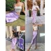 image:imageZeagoo Skirts for Women High Waist Skirt Elegant Midi Skirt SatinLilac