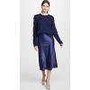 image:imageZeagoo Skirts for Women High Waist Skirt Elegant Midi Skirt SatinNavy Blue