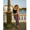 image:imageZeagoo Skirts for Women High Waist Skirt Elegant Midi Skirt SatinRed Floral