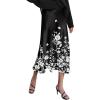 image:imageZeagoo Skirts for Women High Waist Skirt Elegant Midi Skirt SatinSf100