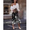 image:imageZeagoo Skirts for Women High Waist Skirt Elegant Midi Skirt SatinSf100