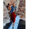 image:imageZeagoo Skirts for Women High Waist Skirt Elegant Midi Skirt SatinWine Red