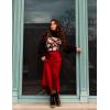 image:imageZeagoo Skirts for Women High Waist Skirt Elegant Midi Skirt SatinWine Red